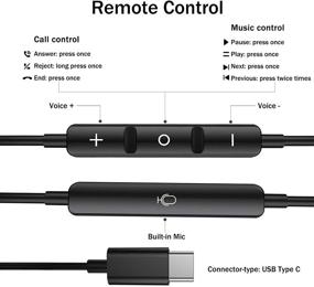 img 2 attached to ✨ Проводные наушники с микрофоном типа USB C для Samsung S20 Plus, внутриканальные наушники с HiFi стереозвуком для Samsung S21 Ultra Plus, Note 20 Ultra, OnePlus 9 8T 7Pro, Huawei Mate 40 P40, Google Pixel 5 4 3 XL