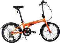 🚲 zizzo via 20” folding bike: lightweight aluminum frame with genuine shimano 7-speed - weighing only 26lb! logo