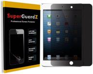 [1-piece] superguardz privacy screen protector for ipad mini 3/2 / 1 - anti-spy, anti-scratch, anti-bubble coating logo