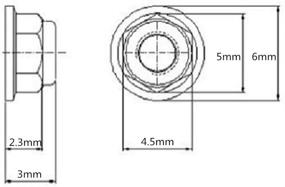 img 1 attached to Flanged Nylock Self Lock Aluminum Silver Hardware in Nails, Screws & Fasteners