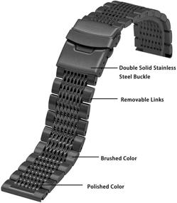 img 3 attached to Superior Quality Stainless Bracelets with Easy Deployment Straps