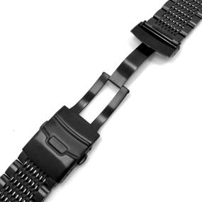 img 1 attached to Superior Quality Stainless Bracelets with Easy Deployment Straps