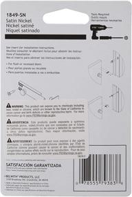 img 2 attached to 🔒 Belwith Products 1849-SN: Satin Nickel Finish Slide Door Bolt, Solid Brass, 3-Inch