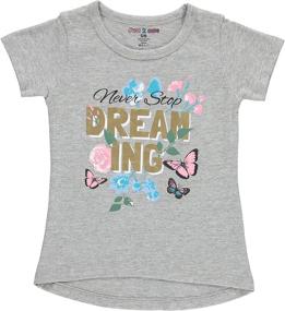 img 1 attached to 👗 Cute Printed Cotton Girls' Clothing with Attractive Verbage