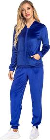 img 3 attached to Hotouch Womens Sports Velour Active Sports & Fitness for Team Sports