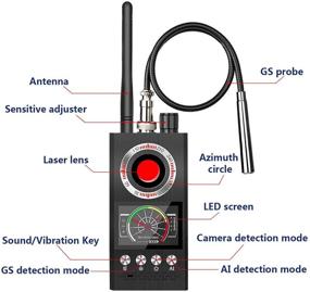 img 3 attached to 🔍 Улучшенный детектор насекомых FOREEMME: антишпионское устройство, прослушивающее устройство, трекер GPS и поиск камеры - детектор скрытых камер с автоматическим обнаружением и сканированием.