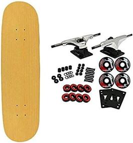 img 3 attached to 🛹 Moose Blank Skateboard Complete 7.75" Natural: Silver Trucks, Black Wheels - High-Quality and Stylish Skateboarding Experience