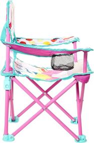 img 1 attached to 🪑 Jakks Pacific Foldable Camp Chair Trolls 2: Sturdy Metal Construction, Easy-to-Open Design, Convenient Cup Holder, Cleanable Materials, Carrying Bag - Ideal for Kids Ages 3+!