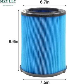 img 2 attached to 🔍 2-Pack MZY LLC VF5000 Filter Compatible with Ridgid for Shop Vac 6-20 Gallon Wet Dry Vacuum Cleaner, Fits WD1450 WD0970 WD1270 WD09700 WD06700 WD1680 WD1851 WD1956 WD0970M0 WD0970EX0