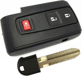 img 4 attached to 🔑 Premium Replacement Key Fob Cover Shell for Toyota Prius Keyless Entry - Compatible with 2004-2009 Models