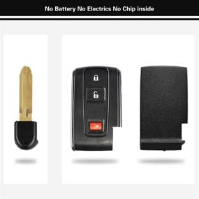 img 2 attached to 🔑 Premium Replacement Key Fob Cover Shell for Toyota Prius Keyless Entry - Compatible with 2004-2009 Models