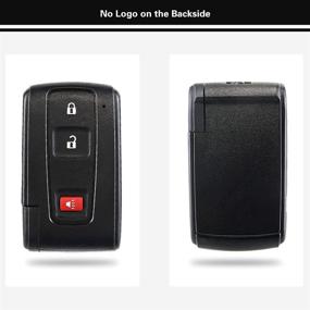 img 3 attached to 🔑 Premium Replacement Key Fob Cover Shell for Toyota Prius Keyless Entry - Compatible with 2004-2009 Models