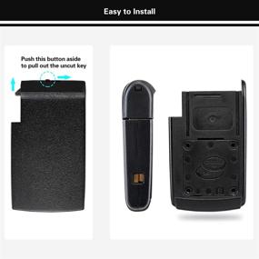 img 1 attached to 🔑 Premium Replacement Key Fob Cover Shell for Toyota Prius Keyless Entry - Compatible with 2004-2009 Models