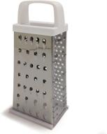 🔪 efficient kitchen tool: norpro 4-sided stainless steel grater, silver logo