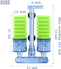 img 3 attached to HOCTRAKA Aquarium Sponges Submersible Salt Water