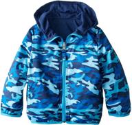 🧥 ixtreme little boys' camouflage reversible jacket: stylish and practical outerwear for kids logo