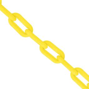 img 2 attached to 🔗 Yellow BIS Plastic Chain Links - 2In X 125Ft Chain for Effective Crowd Control