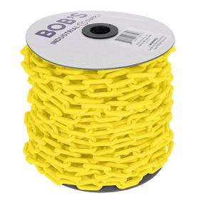 img 4 attached to 🔗 Yellow BIS Plastic Chain Links - 2In X 125Ft Chain for Effective Crowd Control
