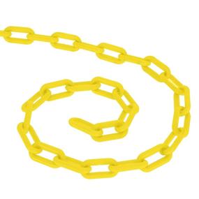 img 3 attached to 🔗 Yellow BIS Plastic Chain Links - 2In X 125Ft Chain for Effective Crowd Control