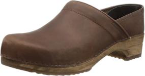 img 4 attached to 👞 Men's Black Sanita Classic Closed Clogs Shoes