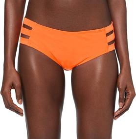 img 4 attached to Full Coverage Strappy Swim Briefs for Women | Ocean Blues Bikini Bottoms
