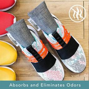img 4 attached to 👟 MOSO NATURAL: The Original Charcoal Air Purifying Bag for Shoes, Gym Bags, and Sports Gear - Unscented, Chemical-Free Odor Eliminator