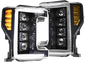 img 3 attached to 🔦 Morimoto XB LED Headlights (White DRL) for 2017-2019 Ford Super Duty: Plug and Play Upgrade with DOT Approved Assembly, Switchback Sequential Turn Signals, UV Coated Lens - LF503-ASM