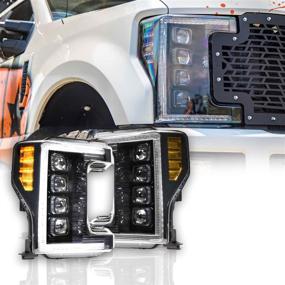 img 4 attached to 🔦 Morimoto XB LED Headlights (White DRL) for 2017-2019 Ford Super Duty: Plug and Play Upgrade with DOT Approved Assembly, Switchback Sequential Turn Signals, UV Coated Lens - LF503-ASM