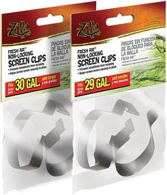 img 1 attached to 🦎 Zilla Non-Locking Screen Clips for Reptile Terrarium Covers, 30G+ - 2-Pack