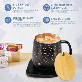 img 2 attached to Ultimate Coffee Warmer with 2 Temperature Settings and Auto Shut Off - Includes Mug! Perfect Gift for Christmas and Birthdays
