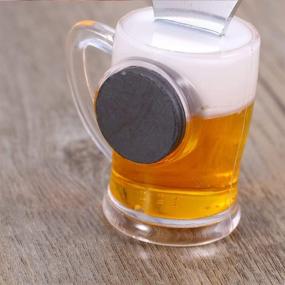 img 2 attached to FRESCORR - Beer and Wine Opener Fridge Magnet | Bottle Opener for Glass Beers | Random Pattern