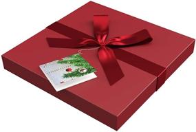 img 1 attached to 🎁 Silent Night EZ Gift Box 10x10x10 - No Wrapping Paper Needed | Pops Up In Seconds | Ideal for Christmas Presents and Holiday Storage | Includes Tissue Paper & Greeting Card