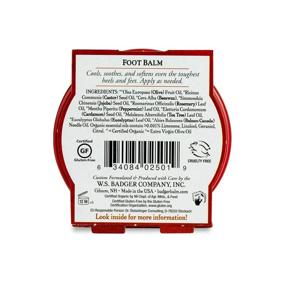 img 2 attached to Badger Foot Balm - Organic Peppermint & Tea Tree Healing for Dry Cracked Feet, with Essential Oils, Extra Virgin Olive & Jojoba Oils, 2 oz (2 Pack)