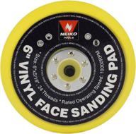 🔸 neiko 30262a 6-inch vinyl face psa sanding and backing pad: 5/16” arbor, 24 thread mounts - perfect fit for orbital & dual action da sanders логотип