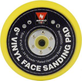 img 4 attached to 🔸 Neiko 30262A 6-Inch Vinyl Face PSA Sanding and Backing Pad: 5/16” Arbor, 24 Thread Mounts - Perfect Fit for Orbital & Dual Action DA Sanders