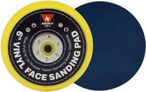 img 1 attached to 🔸 Neiko 30262A 6-Inch Vinyl Face PSA Sanding and Backing Pad: 5/16” Arbor, 24 Thread Mounts - Perfect Fit for Orbital & Dual Action DA Sanders