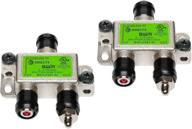 2-pack of directv swm approved wide band splitter with 2-way capability logo