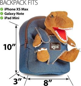 img 1 attached to 🦕 Dinosaur Denim Backpack: The Perfect Stylish Choice for Boys and Girls