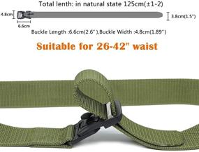 img 2 attached to Women's Military Accessories: Longwu Magnetic Quick Release Belt with Breathable Design