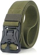 women's military accessories: longwu magnetic quick release belt with breathable design logo