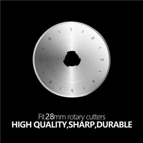 img 1 attached to 🔪 10 Pack 28mm Rotary Cutter Blades by KISSWILL - Compatible with Fiskars, Olfa, Martelli, Dremel, Truecut - Replacement Blades that are Sharp, Durable, and Ideal for Various Crafting Needs