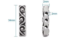 img 2 attached to Pandahall Rectangle Connector Separator 18X4X5Mm