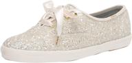 ✨ sparkle and shine with keds women's champion kate spade glitter sneakers logo