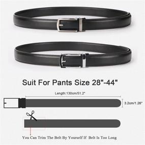 img 1 attached to WERFORU Leather Ratchet Perfect Automatic Men's Accessories for Belts