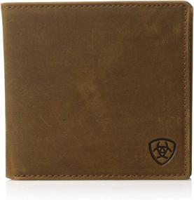 img 4 attached to 👝 Ariat Oversized Distressed Bifold Western Wallet