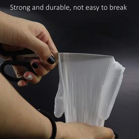 img 2 attached to Powder Free PVC Cleaning Gloves - 50Pcs, Latex Free, Soft Industrial Gloves, S/M/L Size, Clear (Medium Size)