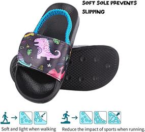 img 1 attached to 👣 Comfortable & Adjustable Toddler Sandals for Boys - Fastening Slippers for Happy Little Feet