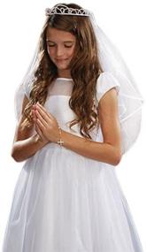 img 2 attached to Girls First Communion White Satin