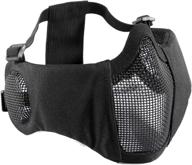 🎭 onetigris 6" foldable mesh mask with ear protection - military tactical lower face protective gear for airsoft logo