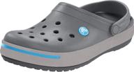 👞 crocs crocband ii charcoal light men's shoes: enhanced mules & clogs for optimal comfort and style logo